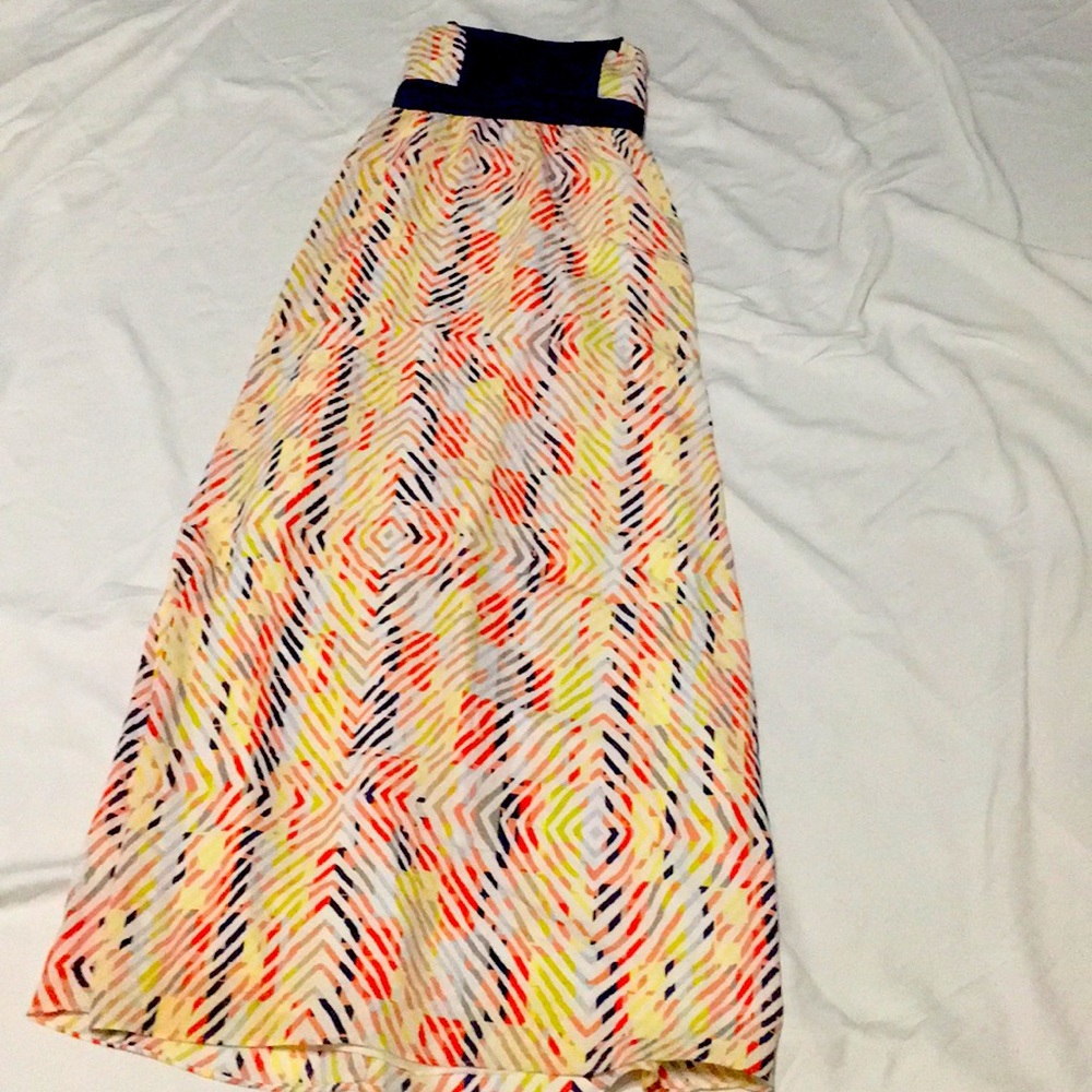 Strapless maxi dress